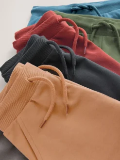 Jeans En Joggingbroeken|Multipacks*Next - Verpakking van 5 joggingbroeken (3mnd-7jr) Kakigroen/blauw/rood