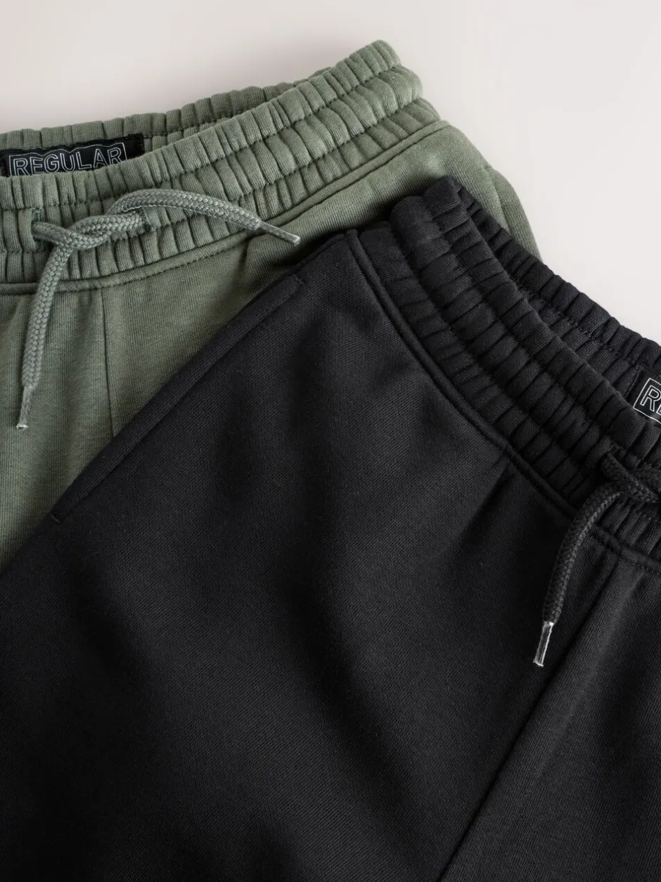 Joggingbroeken*Next - Verpakking van 2 joggingbroeken (3-16jr) Kakigroen/zwart