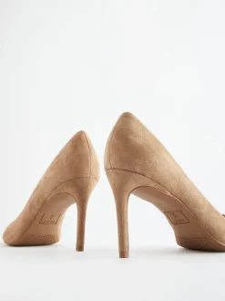 Ruimvallend En Extraruimvallend|Schoenen Met Hakken|Next Kameelkleurig suède - Leren mid-court pumps