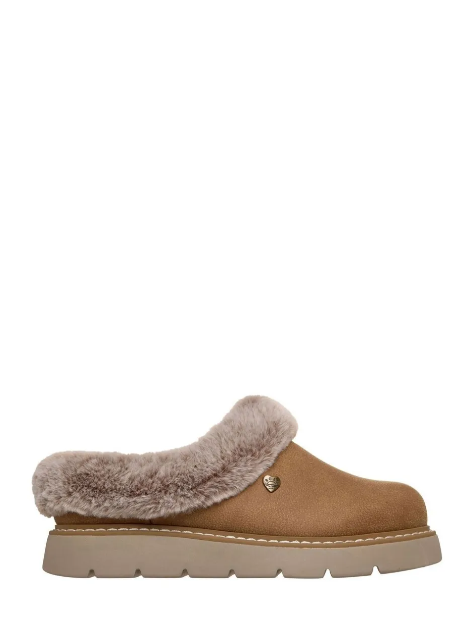 Pantoffels*Skechers - Keepsakes Lite Cozy Mix Pantoffels Kastanjebruin