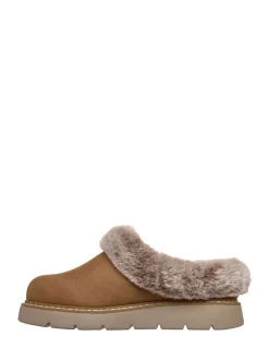 Pantoffels*Skechers - Keepsakes Lite Cozy Mix Pantoffels Kastanjebruin
