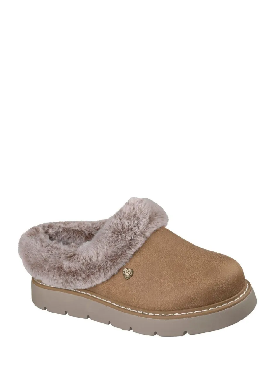 Pantoffels*Skechers - Keepsakes Lite Cozy Mix Pantoffels Kastanjebruin