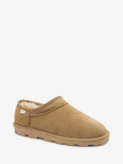 Pantoffels|Loungewear*Next - Suède Shoot pantoffels Kastanjebruin