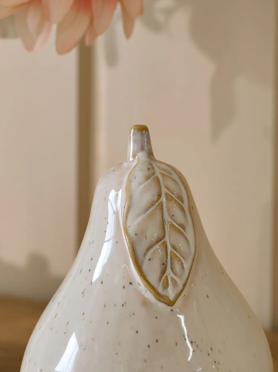 Decoraties|Next Keramisch fruitornament White Speckled Pear