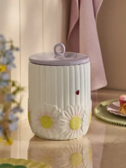 Keukenopslag*Next Keramische broodtrommel met bloemenmotief