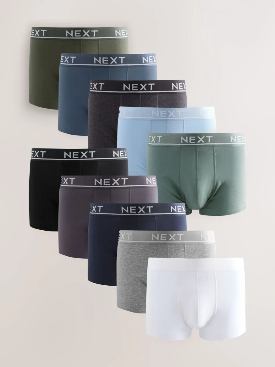Ondergoed|Ondergoed*Next Kern grijs/groen - Hipster boxers van katoenrijke mix