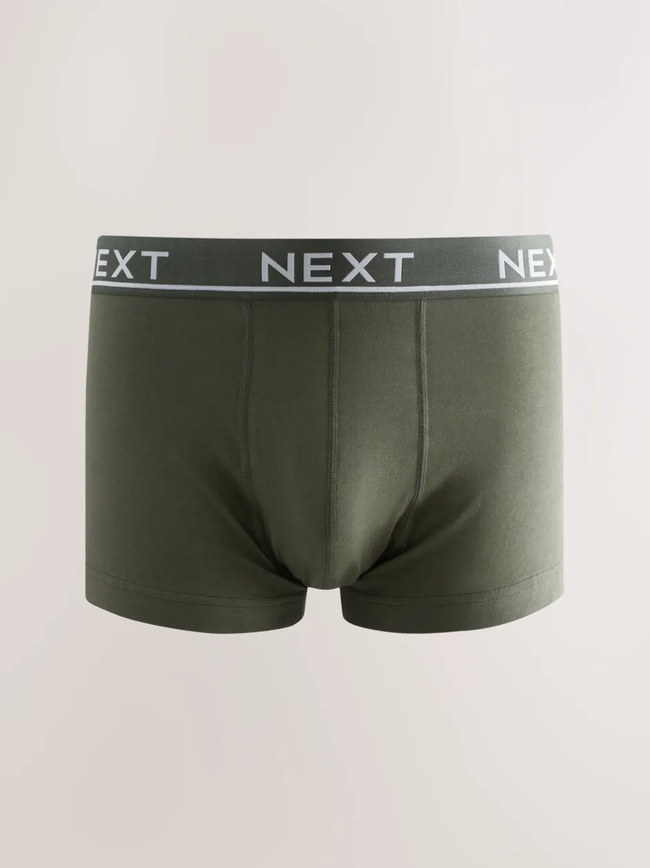 Ondergoed|Ondergoed*Next Kern grijs/groen - Hipster boxers van katoenrijke mix
