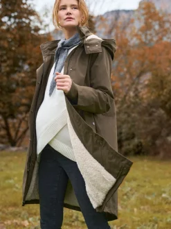 Jassen En Jacks|Moederschap*Seraphine - 3 in 1 Zwangerschaps- en draagparka met Borgvoering Khaki