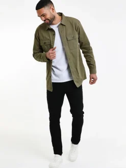 Blazers En Business-Jasjes|Threadbare - - Lichtgewicht jack Khaki
