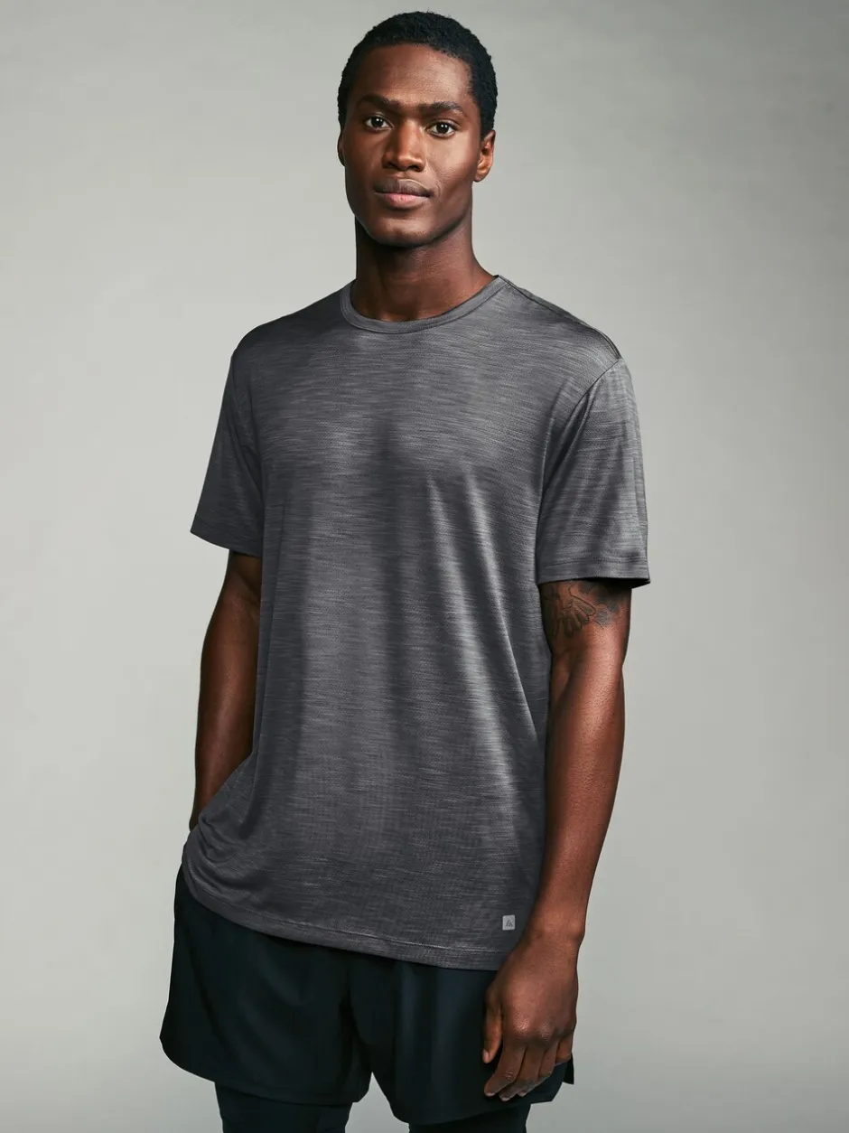 T-Shirts En Hemden*Next - T-shirt met korte mouwen - Actieve Gym Mesh Vesten 3 Pack Khakigroen/leigrijs/zwart