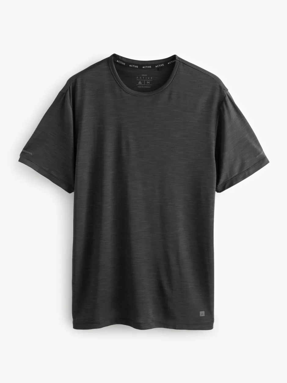 T-Shirts En Hemden*Next - T-shirt met korte mouwen - Actieve Gym Mesh Vesten 3 Pack Khakigroen/leigrijs/zwart