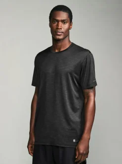 T-Shirts En Hemden*Next - T-shirt met korte mouwen - Actieve Gym Mesh Vesten 3 Pack Khakigroen/leigrijs/zwart