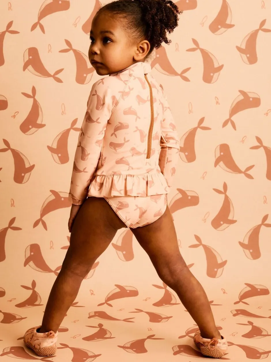 Badkleding|Badkleding*Mori KIDLY BY Polyester Long Sleeve Brown Swimsuit