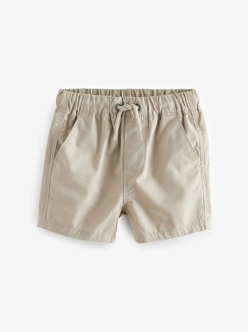 Shorts|Shorts*Next Kiezelkleurig crème - Shorts met trekkoord (3mnd-7jr)