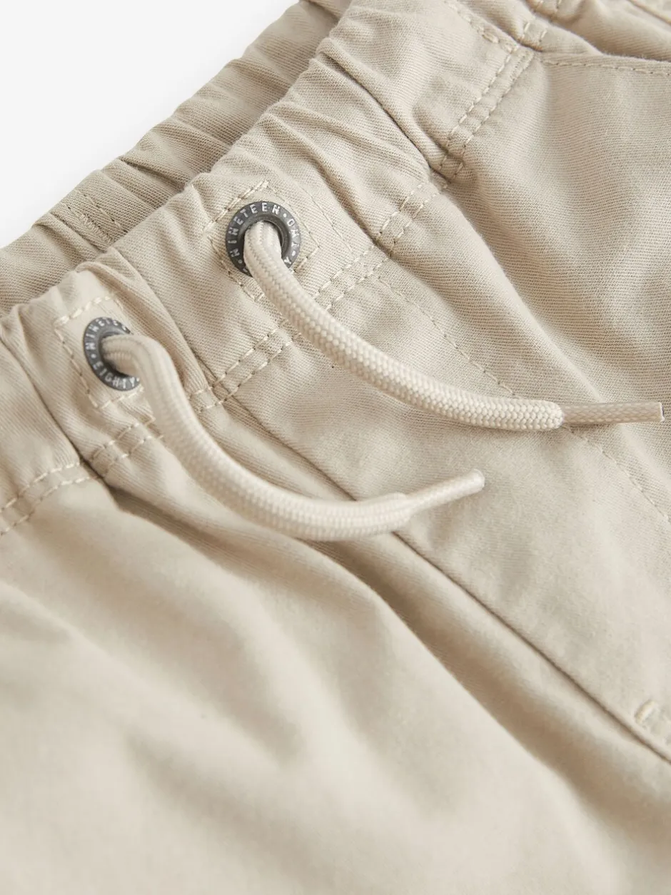 Shorts|Shorts*Next Kiezelkleurig crème - Shorts met trekkoord (3mnd-7jr)
