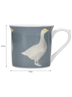 Mokken En Koppen*Kitchencraft Set of 4 Goose Patterned Bone China Mugs