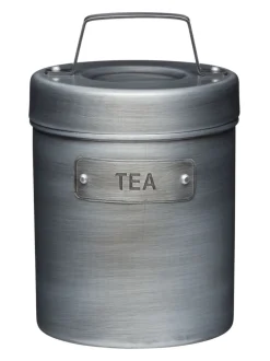 Keukenopslag|Kitchencraft Set of 4 Metal Coffee Sugar and Tea Canisters