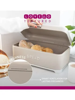 Keukenopslag*Kitchencraft Textured Bread Bin Sleek Storage
