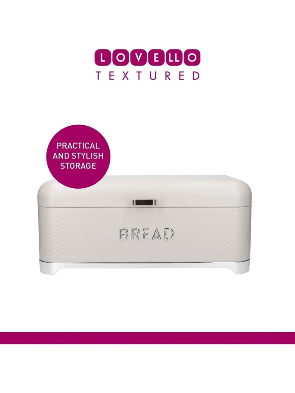 Keukenopslag*Kitchencraft Textured Bread Bin Sleek Storage