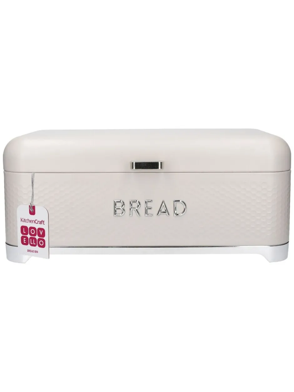 Keukenopslag*Kitchencraft Textured Bread Bin Sleek Storage