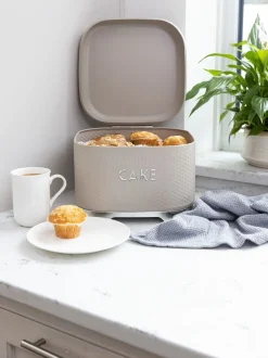 Keukenopslag*Kitchencraft Textured Square Cake Tin Durable Storage