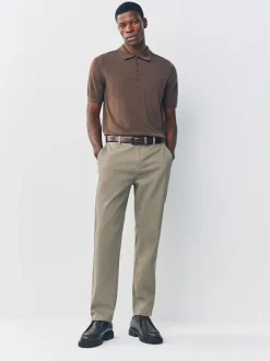 Broeken En Chino's|Next Klei - Slim Fit - Stretchy chino