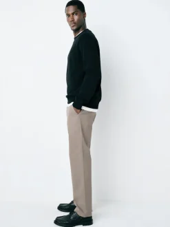 Broeken En Chino's|Next Klei - Straight fit - Stretchy chino