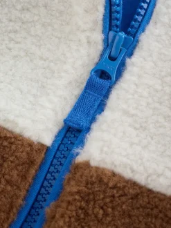 Jassen, Jacks En Kinderwagenpakjes|Jassen En Jacks|Next Kleurenblok - Effen fleece met rits en trechterhals (3mnd-7jr)