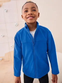 Schoolkleding|Jassen En Jacks|Next - Fleece jack met rits en zakken (3-16 jr) Kobaltblauw