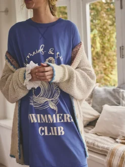 Alle Nacht- En Loungekleding*Next Kobaltblauw - Graphic Nightie