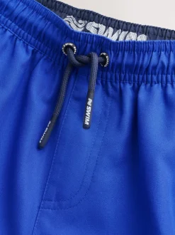 Badkleding|Next - Set van 2 zwembroeken (1.5-16jr) Kobaltblauw en marineblauw