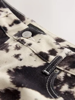 Shorts*Next - Denim shorts voor jongens Koeienprint
