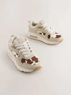Sneakers*Next Koeienprint - Lace-up Bubble Trainers