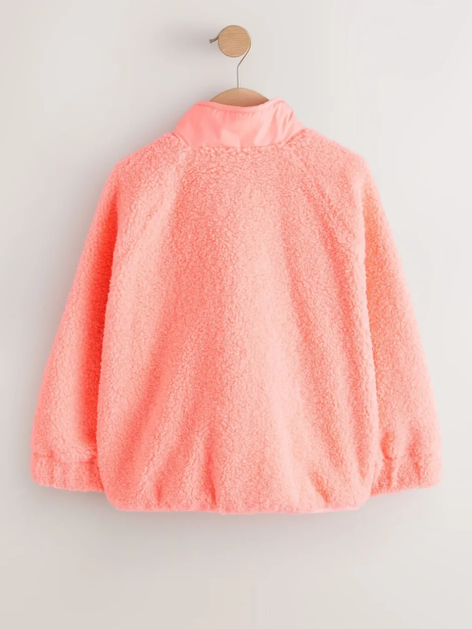 Jassen En Jacks|Sweaters En Hoody´S|Next - Button Up Fleece Jacket (3-16yrs) Koraaloranje