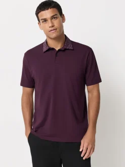 Poloshirts*Next Kraag met bessenprint - Set van 3 jersey poloshirts met korte mouwen