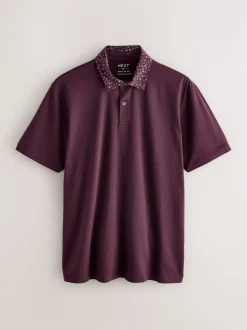 Poloshirts*Next Kraag met bessenprint - Set van 3 jersey poloshirts met korte mouwen