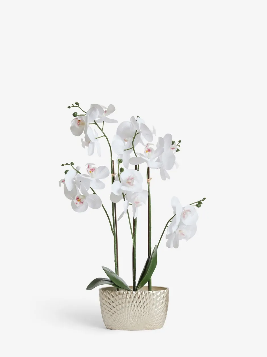 Kunstbloemen*Next Kunstorchidee in geometrische pot