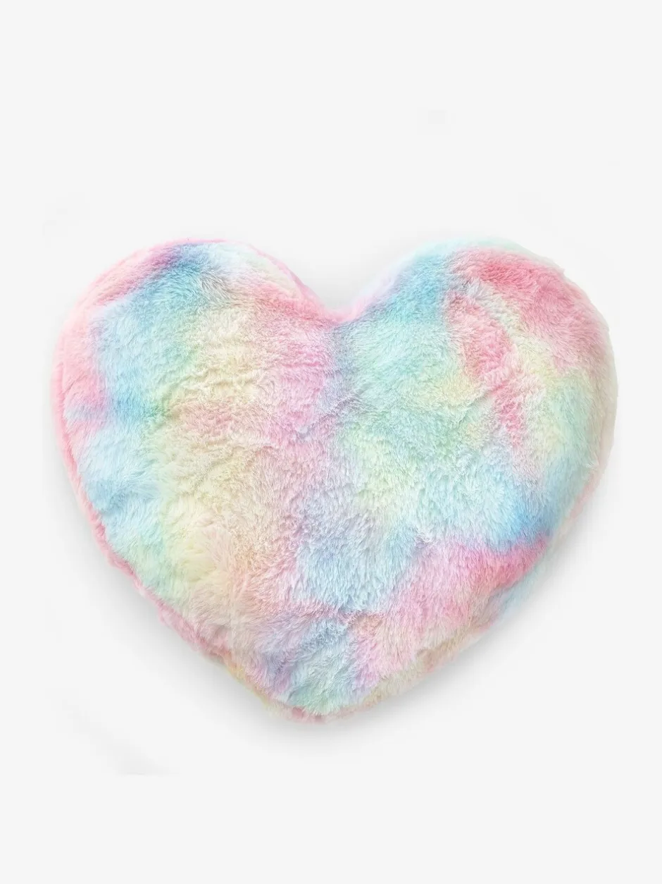 Kussentjes En Plaids|Kussentjes En Plaids|Next Kussen met hartjes en regenboogkleuren met kleurverloop