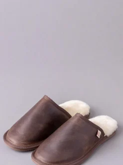 Pantoffels*Lakeland Leather leren pantoffels voor heren