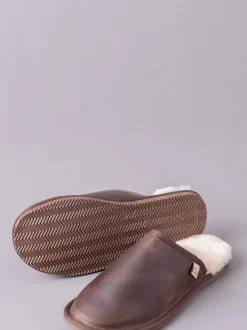 Pantoffels*Lakeland Leather leren pantoffels voor heren