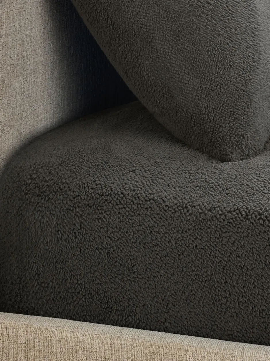 Beddenlakens En Kussenslopen|Next Laken van teddy fleece Antraciet