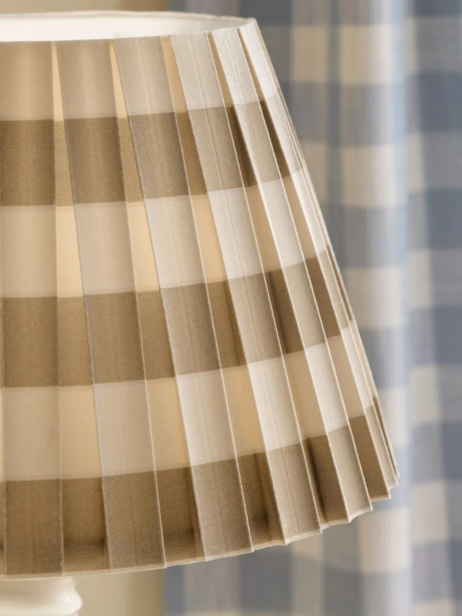 Lampenkappen|Verlichting*Next Lampenkap Natural Stripe Stepped Box Pleat
