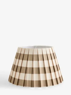 Lampenkappen|Verlichting*Next Lampenkap Natural Stripe Stepped Box Pleat