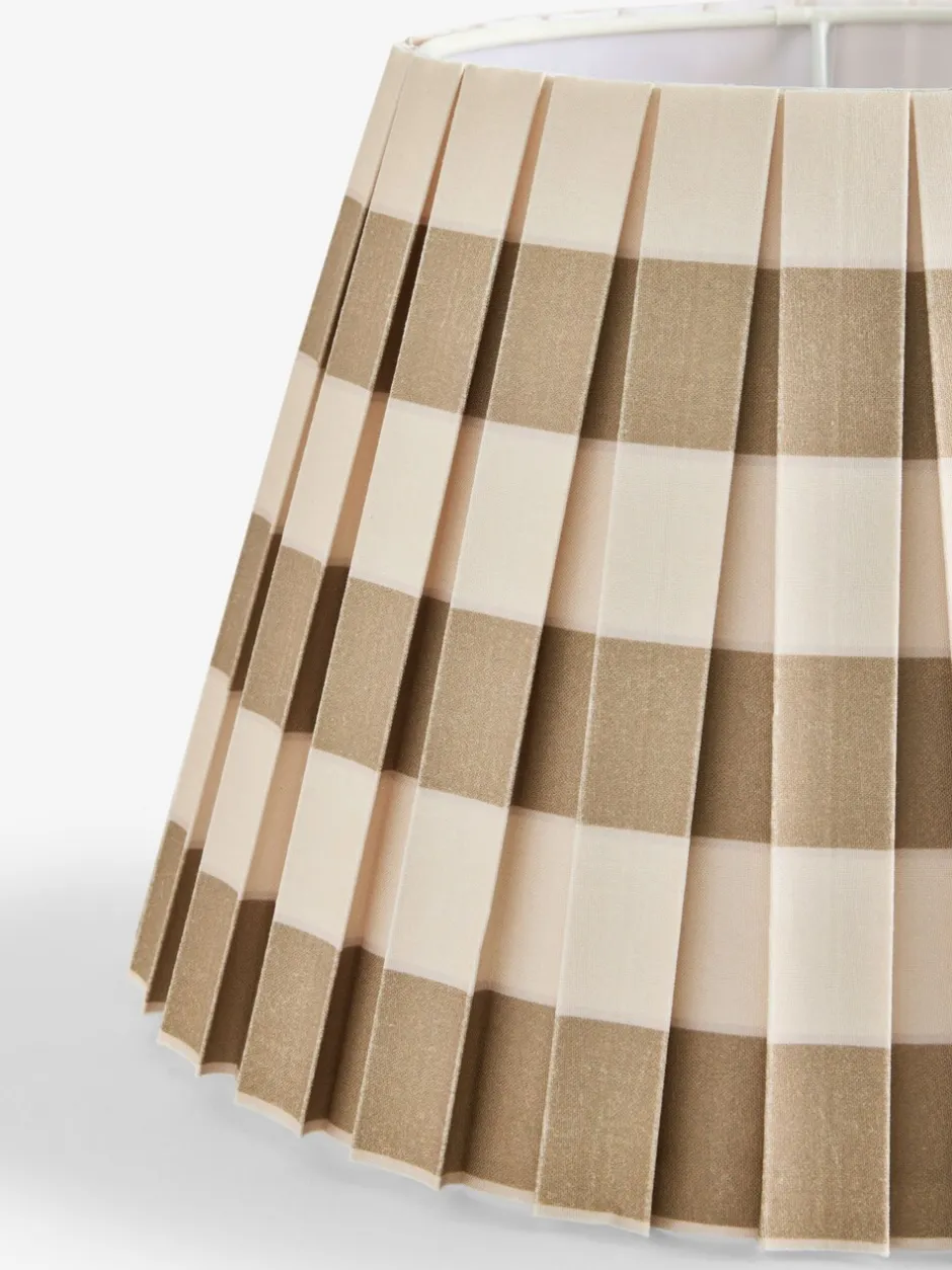 Lampenkappen|Verlichting*Next Lampenkap Natural Stripe Stepped Box Pleat