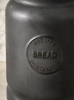 Keukenopslag*Next Landelijke broodblik met badge Zwart