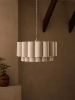 Lampenkappen|Verlichting|Next Larson - Eenvoudig te installeren plafondlamp Natuurlijk