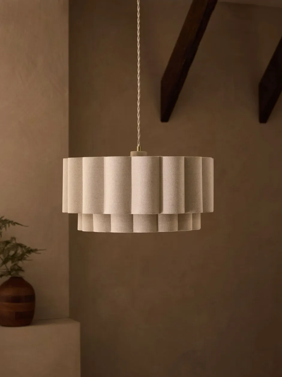 Lampenkappen|Verlichting|Next Larson - Eenvoudig te installeren plafondlamp Natuurlijk