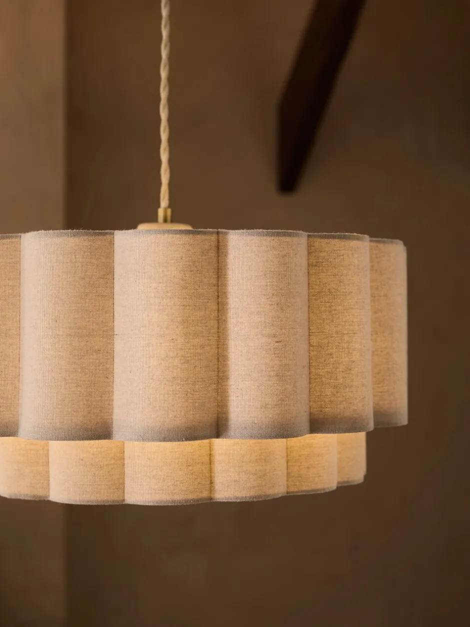 Lampenkappen|Verlichting|Next Larson - Eenvoudig te installeren plafondlamp Natuurlijk