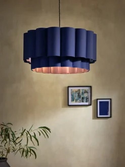 Lampenkappen|Verlichting*Next Larson - Eenvoudig te installeren plafondlamp Blauw