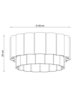 Lampenkappen|Verlichting|Next Larson - Eenvoudig te installeren plafondlamp Okergeel